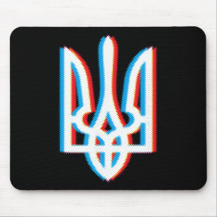 Ukraine Tryzub Shirt Trident Military Ukrain Mouse Pad