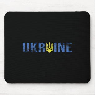 Ukraine Tryzub Shirt Trident Zelensky Military Emb Mouse Pad