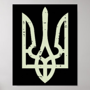 Ukraine Tryzub Symbol Pocket Ukraine Trident Men W Poster