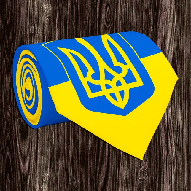 Ukraine, Tryzub, Ukrainian Flag / Coat of Arms Nec Tie (Creator Uploaded)