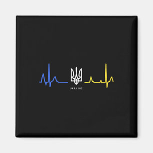 Ukraine Tryzub Ukrainian Flag Trident Zelensky Hea Magnet