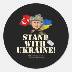 Ukraine Turkey Flags Dog Tag Zelensky Stand With U