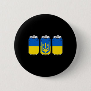 Ukraine Ukraina Flag Pivo Ussr Ukrainian Beer Can 6 Cm Round Badge