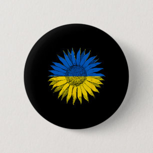 Ukraine Ukraine Tee Sunflowers Vintage Floral Retr 6 Cm Round Badge