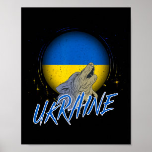 Ukraine Ukraine Tee Wolfs Vintage Retro Ukrainian Poster