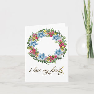 Ukraine Ukraine Uki Floral Wreaths Flag Card
