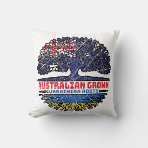 Ukraine Ukrainian Australian Australia Tree Roots Cushion