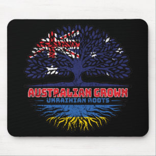 Ukraine Ukrainian Australian Australia Tree Roots Mouse Pad