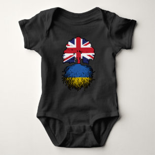 Ukraine Ukrainian British UK United Kingdom Baby Bodysuit