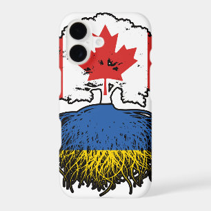 Ukraine Ukrainian Canadian Canada Tree Roots Flag