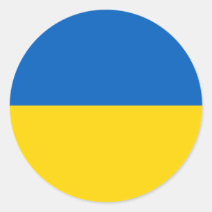 Ukraine – Ukrainian Flag Classic Round Sticker
