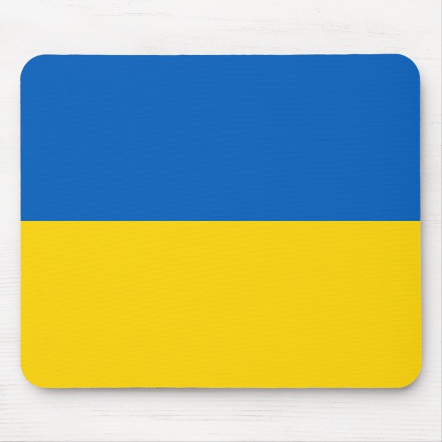 Ukraine (Ukrainian) Flag Mouse Pad (Front)