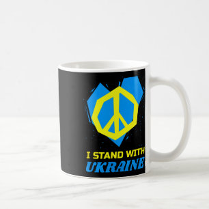 Ukraine Ukrainian Flag Peace I Stand With Ukraine  Coffee Mug