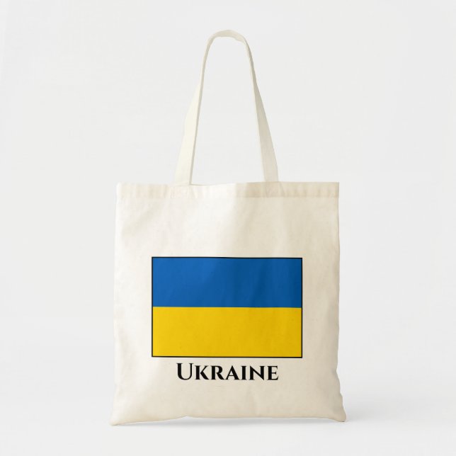 Ukraine (Ukrainian) Flag Tote Bag (Front)