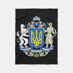 Ukraine Ukrainian Flag Traditional Fleece Blanket