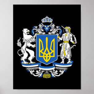 Ukraine Ukrainian Flag Traditional  Poster