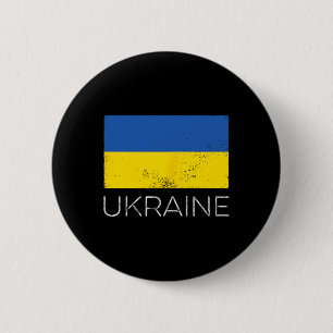 Ukraine Ukrainian Flag Vintage Ukraine Mini Flag 6 Cm Round Badge
