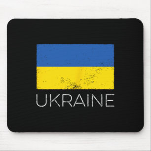 Ukraine Ukrainian Flag Vintage Ukraine Mini Flag  Mouse Pad