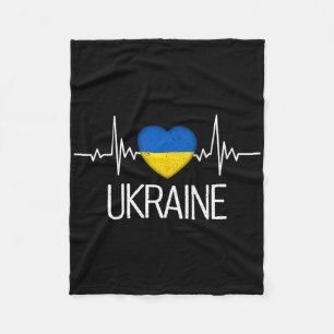 Ukraine Ukrainian Flag Zelensky Tryzub Military Em Fleece Blanket