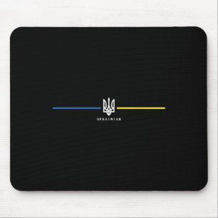 Ukraine Ukrainian Flag Zelensky Tryzub Military Em Mouse Pad