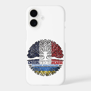 Ukraine Ukrainian French France Tree Roots Flag
