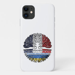 Ukraine Ukrainian French France Tree Roots Flag iPhone 11 Case