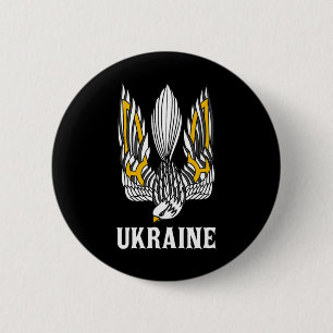 Ukraine Ukrainian Kiev Trysub Eastern Europe 3 6 Cm Round Badge