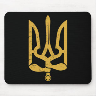 Ukraine Ukrainian Kiew Trysub Flag 10 Mouse Pad