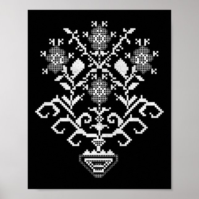 Ukraine Ukrainian Kiew Trysub Flag 6  Poster (Front)