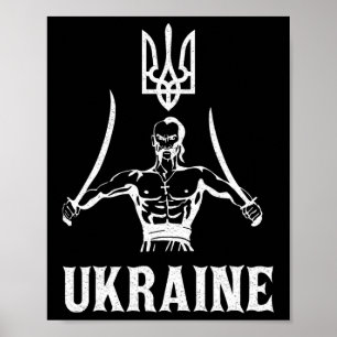 Ukraine Ukrainian Kiew Trysub Flag 8 Poster