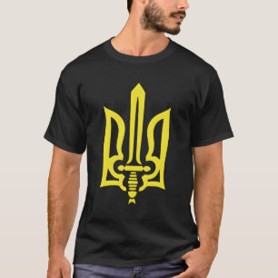 Ukraine Ukrainian Kiew Trysub Flag T-Shirt