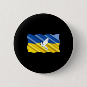 Ukraine Ukrainian Pray For Ukraine 6 Cm Round Badge