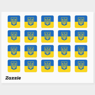 Ukraine, Ukrainian Square Sticker