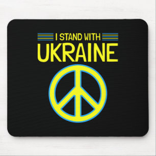 Ukraine Ukrainian Support Anti-war I Stand With Uk Mouse Pad