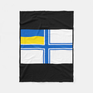 Ukraine Ukrainian Ukraine Flag Navel Navy Flag No Fleece Blanket