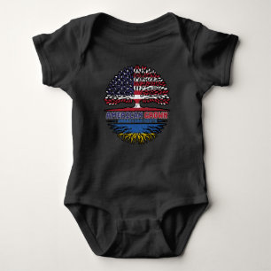 Ukraine Ukrainian US American USA United States Baby Bodysuit