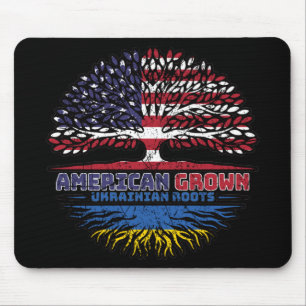 Ukraine Ukrainian US American USA United States Mouse Pad