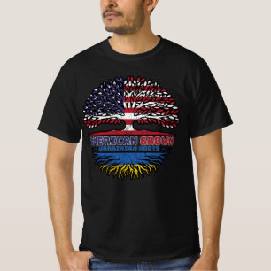 Ukraine Ukrainian US American USA United States T-Shirt