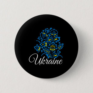 Ukraine Ukrainians Ukrainian Kiev Trysub Flag 12  6 Cm Round Badge