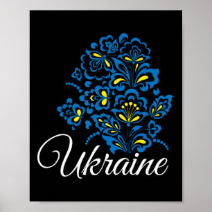 Ukraine Ukrainians Ukrainian Kiev Trysub Flag 12 Poster