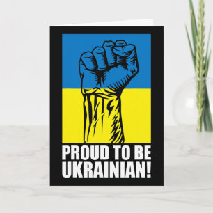 Ukraine Ukrainians Ukrainian Kiev Trysub Flag 14 Card
