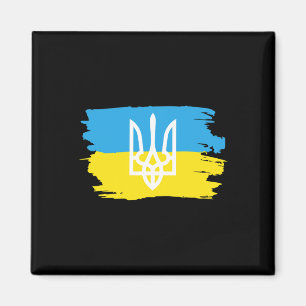 Ukraine Ukrainians Ukrainian Kiev Trysub Flag 3  Magnet