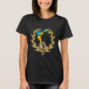 Ukraine Ukrainians Ukrainian Kiev Trysub Flag 9 T-Shirt