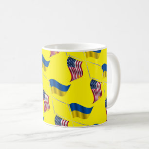 UKRAINE USA    COFFEE MUG