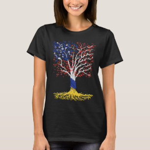 Ukraine Usa Friendship America Ukrainian Roots T-Shirt