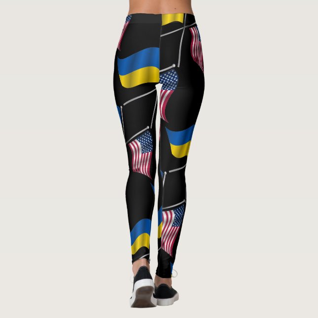UKRAINE USA LEGGINGS (Back)