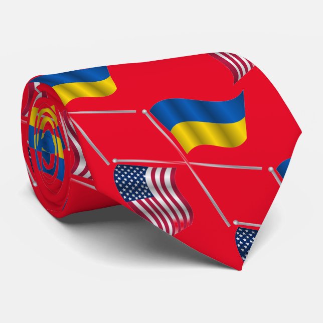 UKRAINE USA   NECK TIE (Rolled)