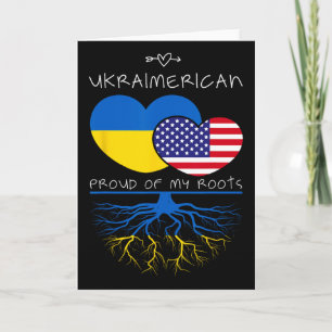 Ukraine Usa Proud Of Both Countries Ukraimerican 1 Card