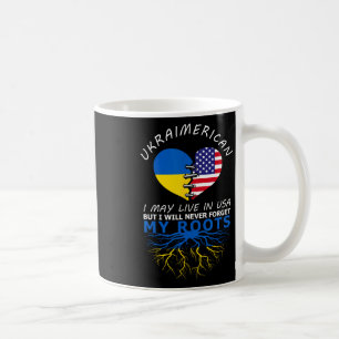 Ukraine Usa Proud Of Both Countries Ukraimerican Coffee Mug