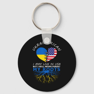 Ukraine Usa Proud Of Both Countries Ukraimerican Key Ring